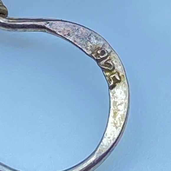 925 Sterling Silver INFINITY CROSS Pendant And Earrings Jewelry Set - Picture 5 of 6